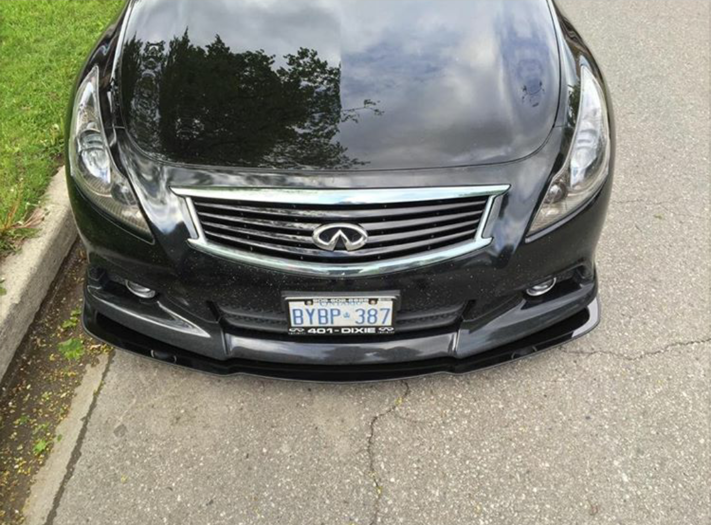 20102013 infiniti g37 sedan sport "sport lip" Front Splitter Ventus