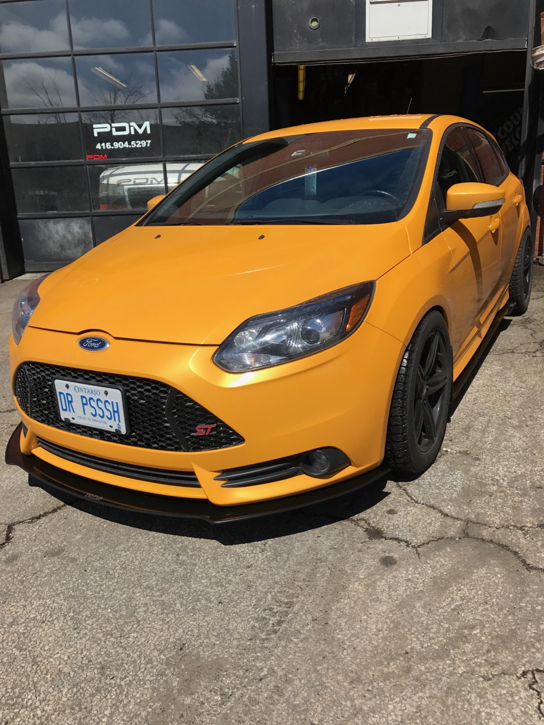 2013 2014 Ford Focus St Front Splitter Ventus Autoworks 1504