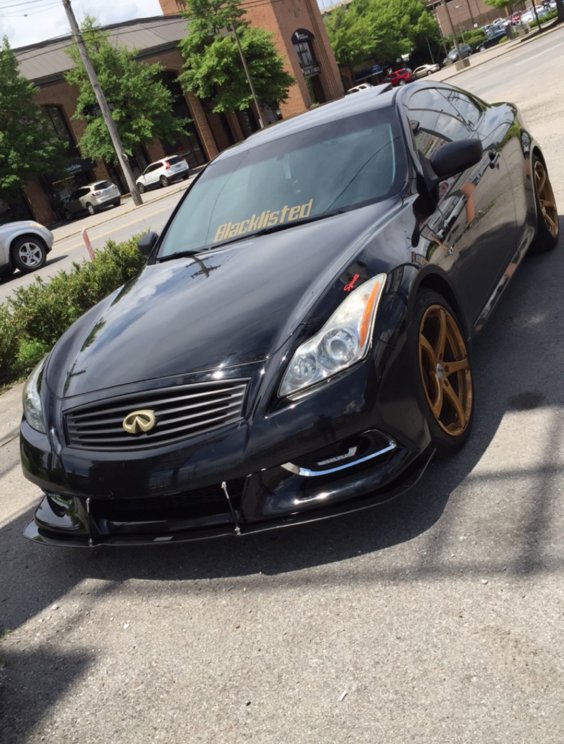 infiniti g37 coupe IPL Front Splitter - Ventus Autoworks