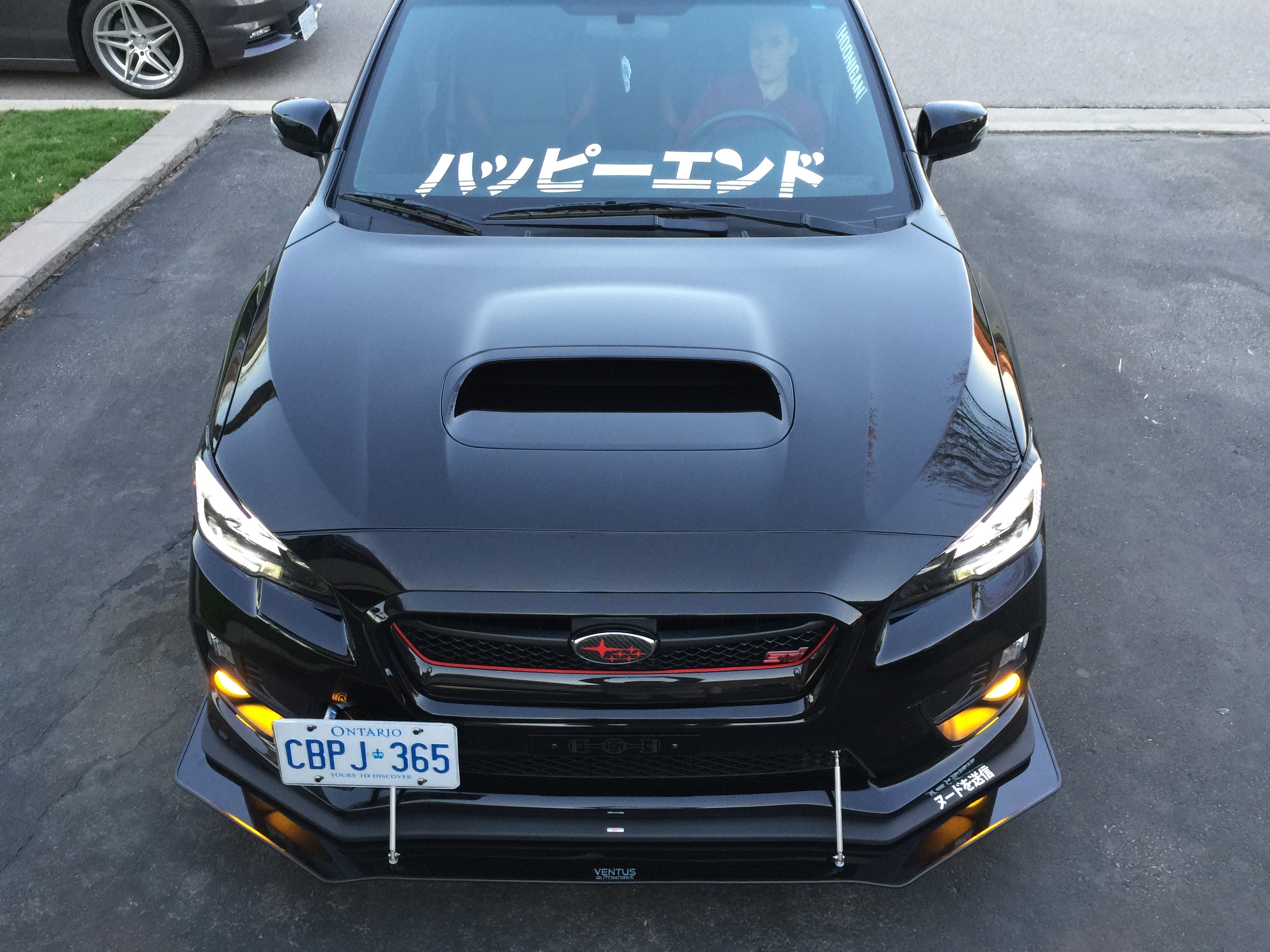 2017 Subaru Wrx Sti Oem Rep Lip Front Splitter Ventus Autoworks 2017 Subaru Wrx Sti Oem Rep Lip Front Splitter