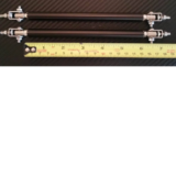 Adjustable Splitter Rods (6-8 inch) Black