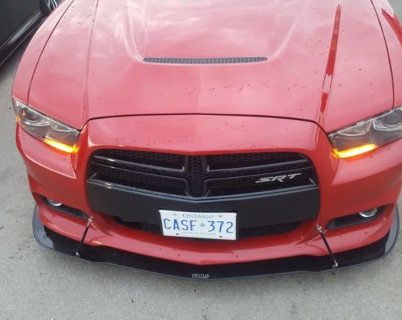 2012 dodge charger front lip