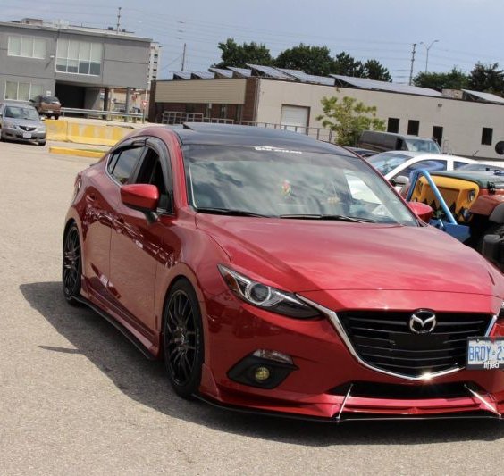 2014-2016 Mazda 3 Sedan/hatchback Side Splitters - Ventus Autoworks