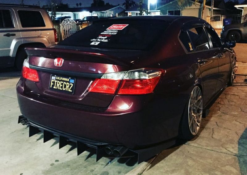 2013 2015 Honda Accord Sedan Rear Diffuser Ventus Autoworks