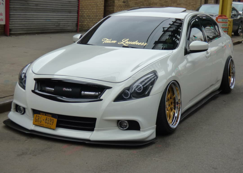 Extremely Stylish Custom Silver Stanced Infiniti G37 — Gallery ...