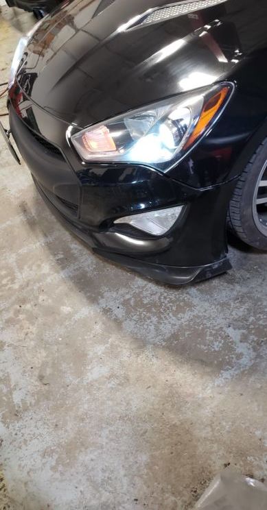 13 16 Hyundai Genesis Coupe Ks Style Lip Front Splitter Ventus Autoworks