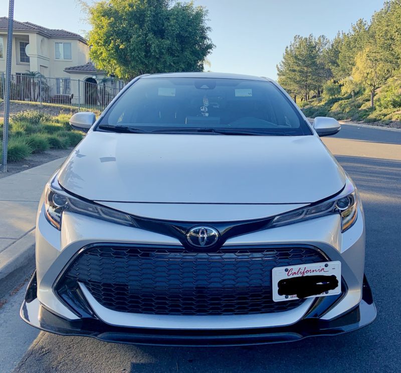 2018+ toyota corolla hatchback Front Splitter - Ventus Autoworks