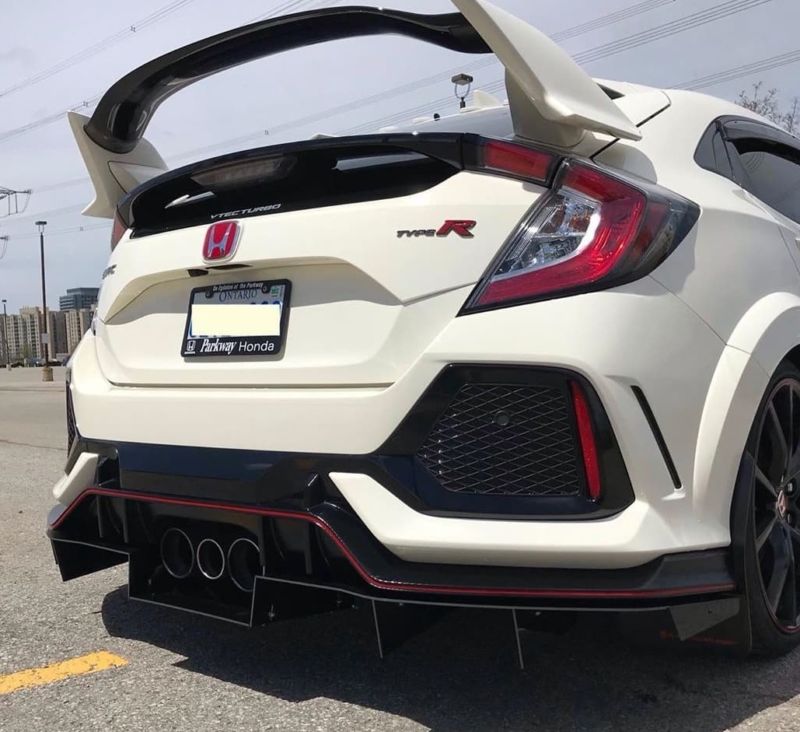 2017-2019 honda civic type r Rear Diffuser - Ventus Autoworks