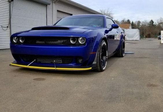 dodge charger widebody front splitter