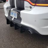 2015+Dodge Charger SCAT PACK/hellcat/daytona 392/srt 392 Rear Diffuser version 2 + Rear Corner spats
