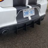 2015+Dodge Charger SCAT PACK/hellcat/daytona 392/srt 392 Rear Diffuser version 2 + Rear Corner spats
