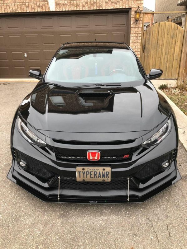 2017+ Honda civic type r lip version 2 Front Splitter - Ventus Autoworks