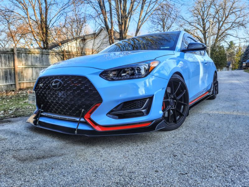 veloster n front splitter