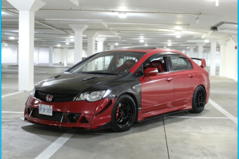 2006-2011 Acura CSX Mugen RR Bumper 2PC Front Splitter