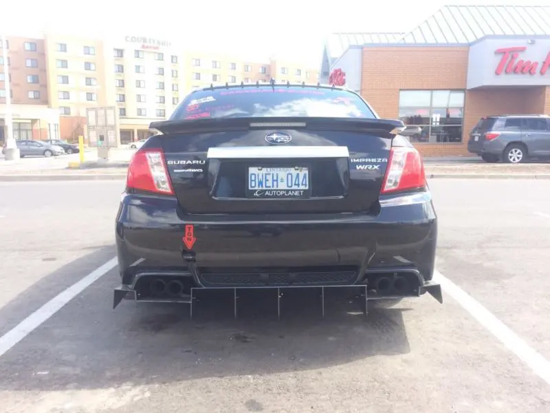 2011-2014 Subaru WRX STI Sedan Rear Diffuser