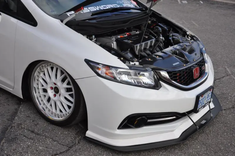 2013-2015 Honda Civic Sedan Bayson R Lip 2PC Front Splitter 2013-2015 Honda Civic Sedan Bayson R Lip 2PC Front Splitter