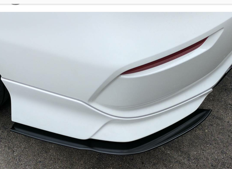 Honda Civic Coupe 2014-2015 HFP Style Front Bumper Lip – Painted White – PU – Racing Gear