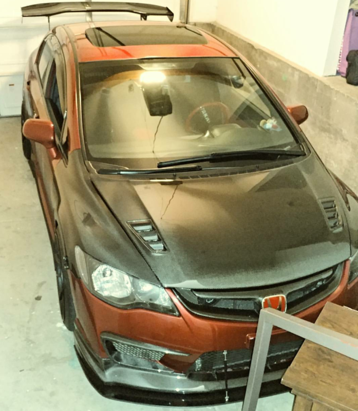 2006-2011 Acura CSX Type R Bumper/Lip 2PC Front Splitter