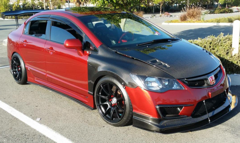 2006-2011 Acura CSX Type R Bumper/Lip 2PC Front Splitter