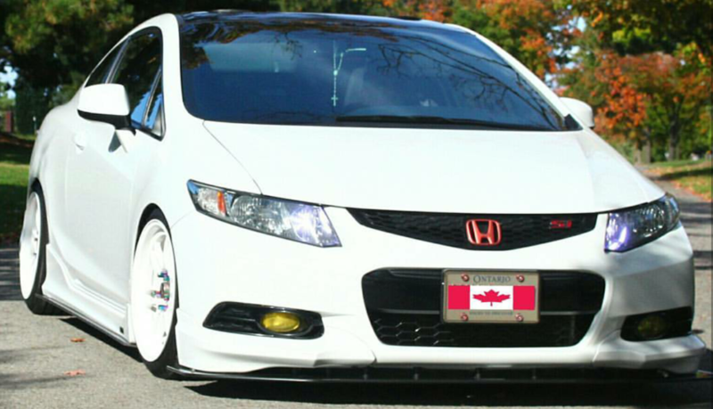 2012-2013 Honda Civic Coupe HFP Lip 2PC Front Splitter 2012-2013 Honda Civic Coupe HFP Lip 2PC Front Splitter