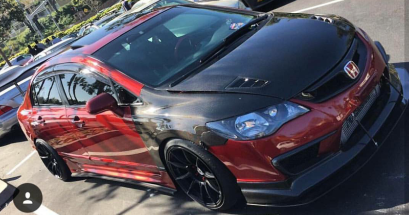 2006-2011 Acura CSX Type R Bumper/Lip 2PC Front Splitter