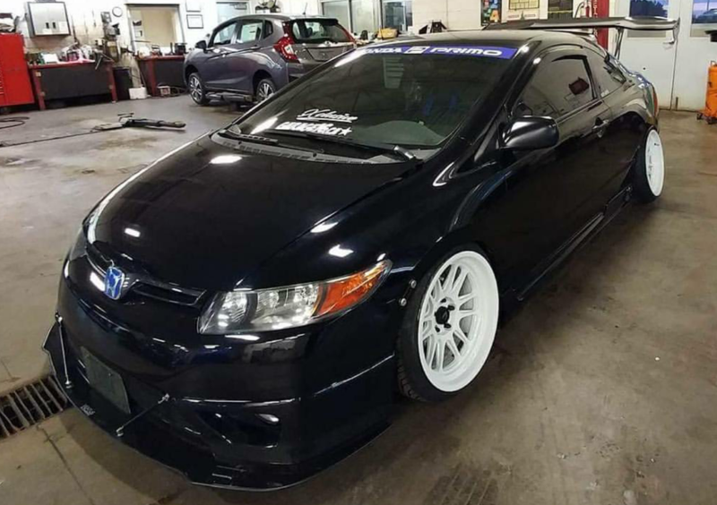 2006-2008 Honda Civic Coupe HFP Lip 2PC Front Splitter