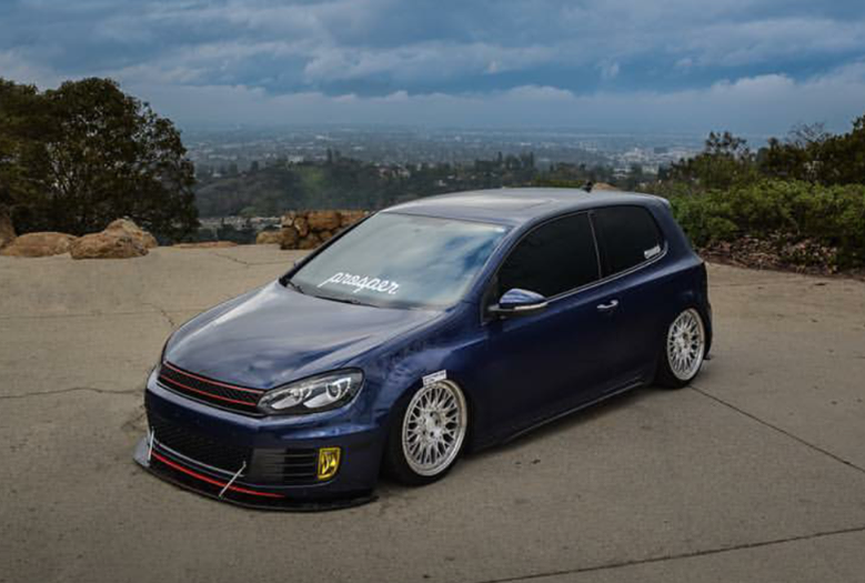 2010-2014 Volkswagen GTI MK6 2PC Front Splitter 2010-2014 Volkswagen GTI MK6 2PC Front Splitter