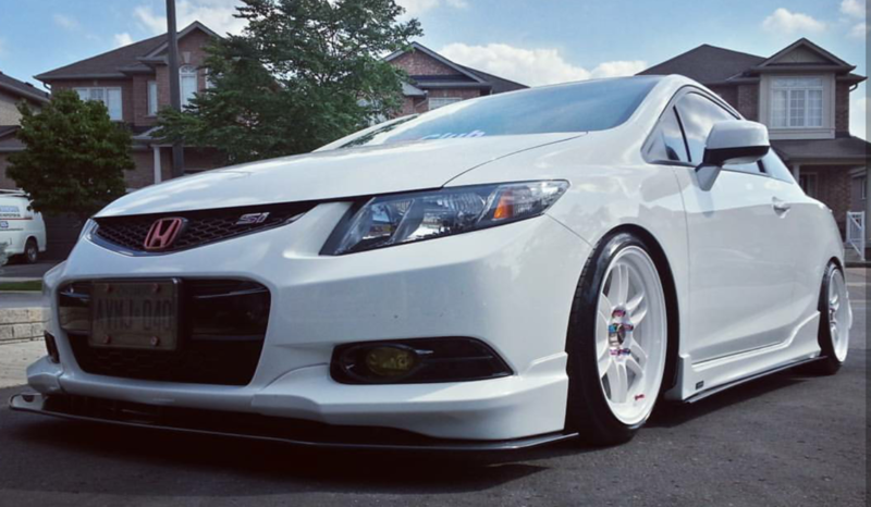 2012-2013 Honda Civic Coupe HFP Lip 2PC Front Splitter 2012-2013 Honda Civic Coupe HFP Lip 2PC Front Splitter