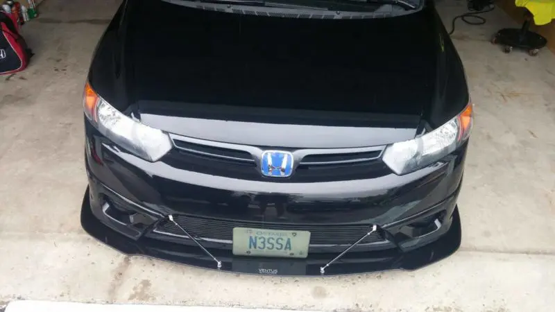 2006-2008 Honda Civic Coupe HFP Lip 2PC Front Splitter
