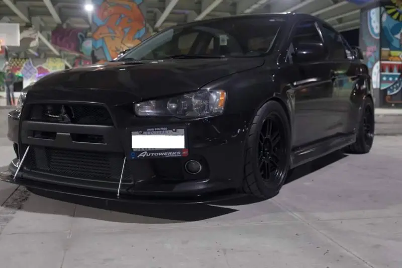 2007-2015 Mitsubishi EVO X 2PC Front Splitter 2007-2015 Mitsubishi EVO X 2PC Front Splitter