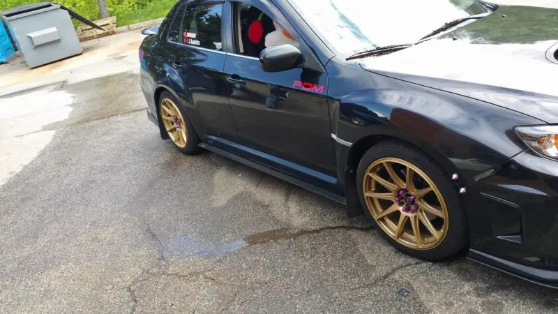 2011-2014 Subaru WRX Sedan 2PC Side Splitters