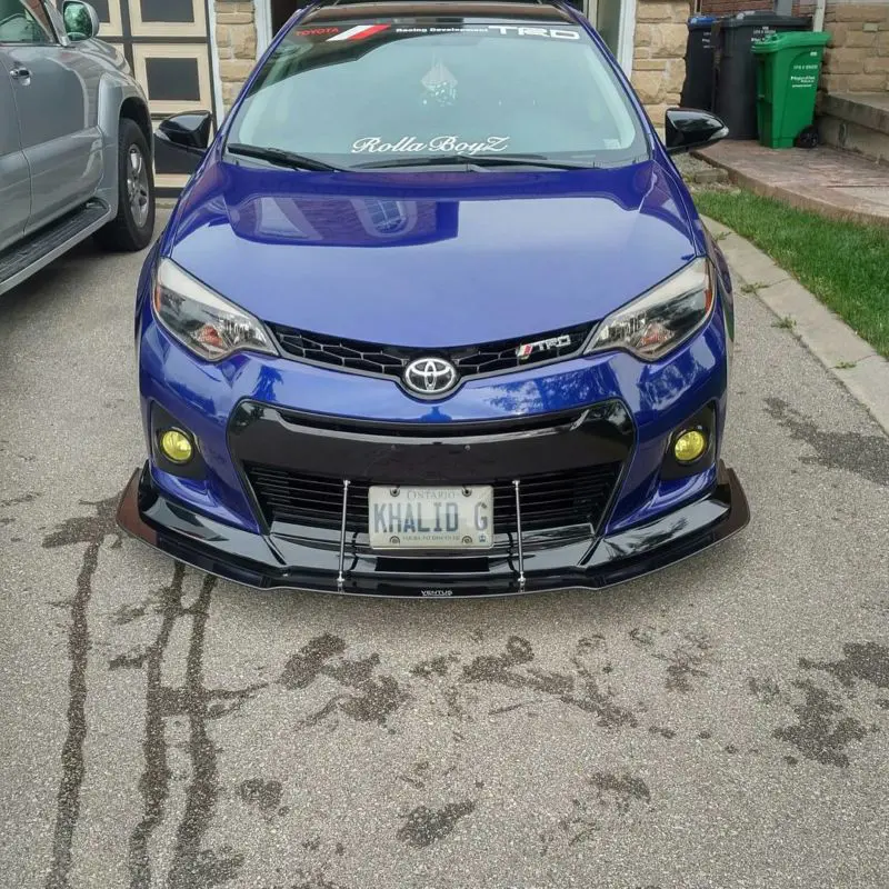 2014-2016 Toyota Corolla S Ikon Motorsports Lip 2PC Front Splitter