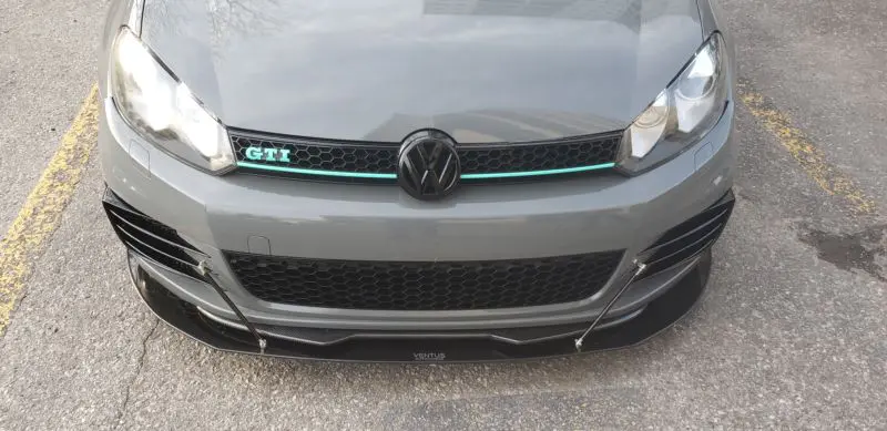 2010-2014 Volkswagen GTI MK6 2PC Front Splitter 2010-2014 Volkswagen GTI MK6 2PC Front Splitter