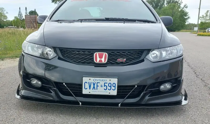 2009-2011 Honda Civic SI Coupe 2PC Front Splitter 2009-2011 Honda Civic SI Coupe 2PC Front Splitter