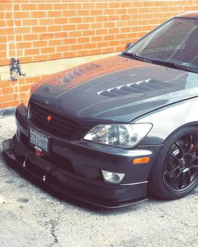 thumbnail image 2 of Black Front Bumper Grille With Emblem – 2001-2005 Lexus IS300 Altezza, Horizontal Billet 2 of 4