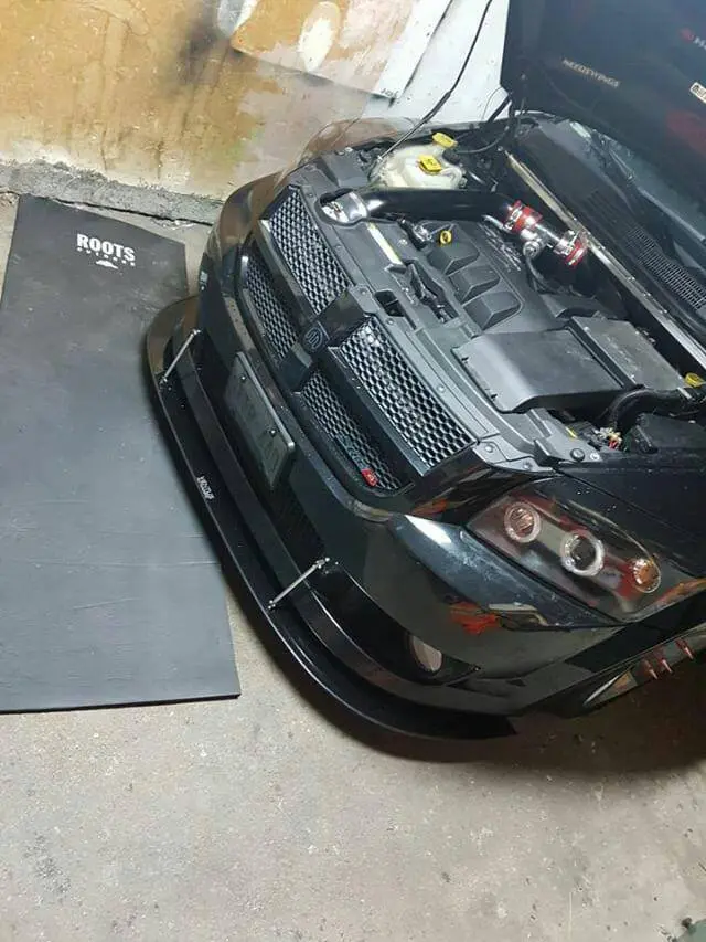 2008-2009 Dodge Caliber SRT 2PC Front Splitter 2008-2009 Dodge Caliber SRT 2PC Front Splitter