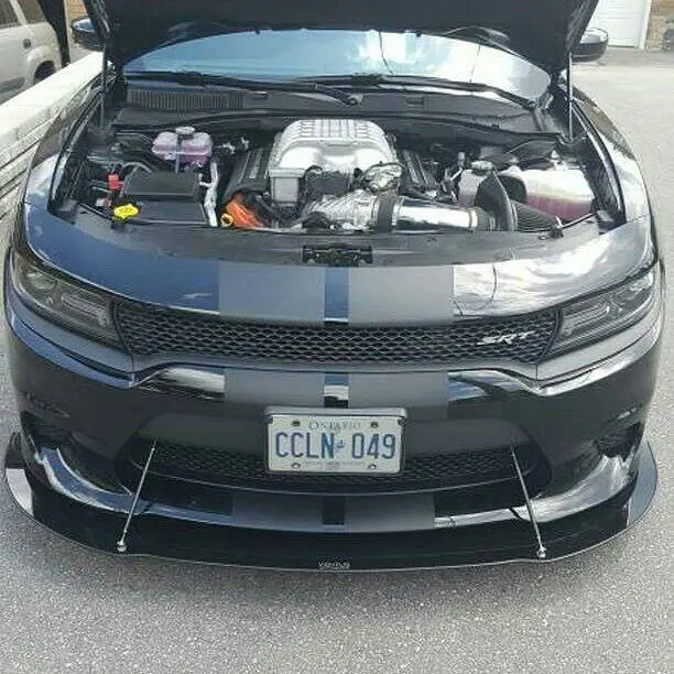 2015-2021 Dodge Charger SRT 392/Hellcat/Daytona/Scat Pack 2PC Front Splitter 2015-2021 Dodge Charger SRT 392/Hellcat/Daytona/Scat Pack 2PC Front Splitter