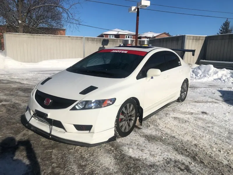 2009-2010 Honda Civic Sedan Type R Lip Front Splitter