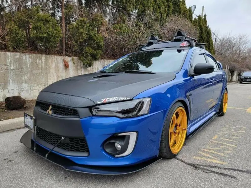 2016-2017 Mitsubishi Lancer 2PC Front Splitter 2016-2017 Mitsubishi Lancer 2PC Front Splitter