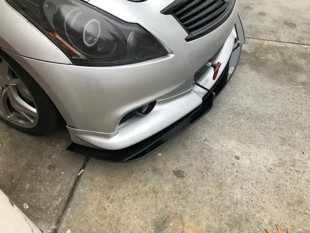 2010-2013 Infiniti G37 Sport Sedan Sport Lip 2PC Front Splitter 2010-2013 Infiniti G37 Sport Sedan Sport Lip 2PC Front Splitter