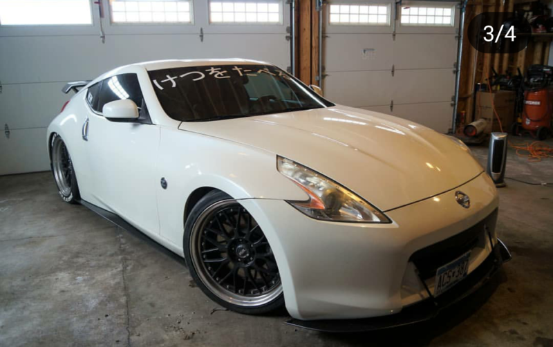 2009-2012 VERISON 2 Nissan 370Z 2PC Front Splitter 2009-2012 VERISON 2 Nissan 370Z 2PC Front Splitter