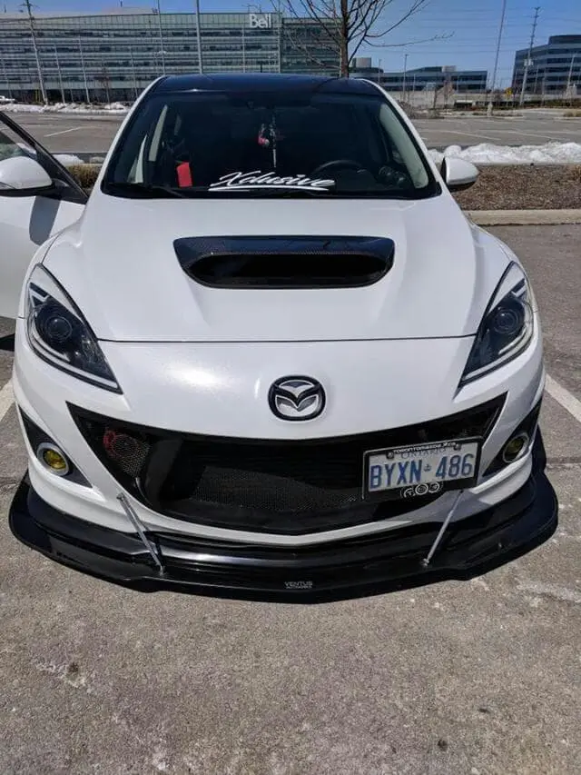 2010-2013 Mazda Speed 3 MS/Bayson R Lip 2PC Front Splitter