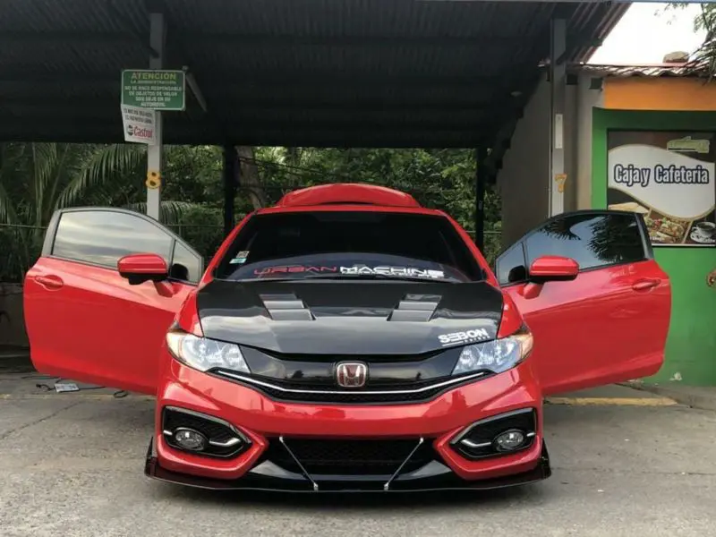 2014-2015 Honda Civic Coupe 2PC Front Splitter