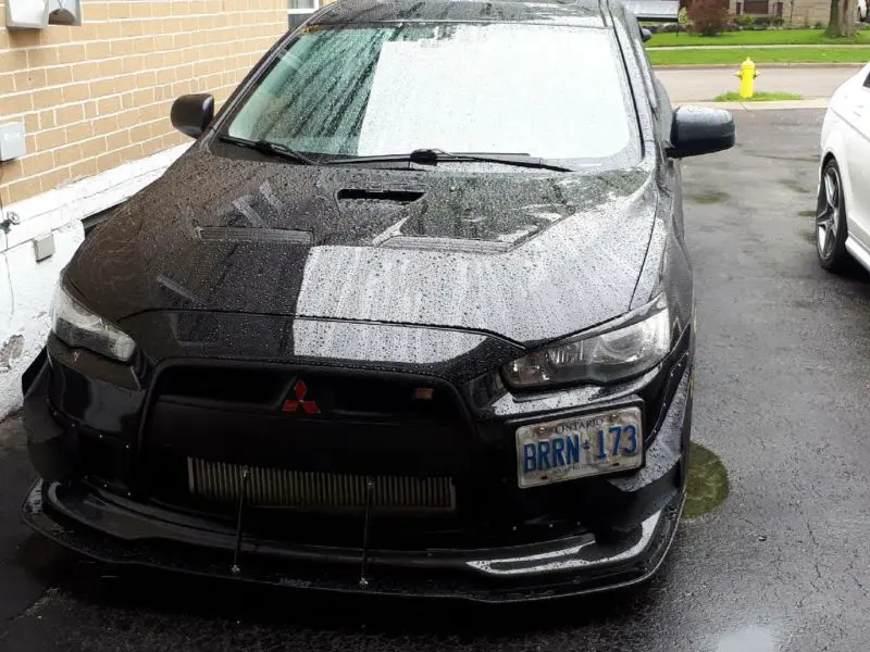 2008-2015 Mitsubishi Lancer/Ralliart Carbon Lip Front Splitter