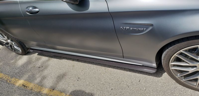 2015-2018 Mercedes Benz C63 AMG Side Splitters