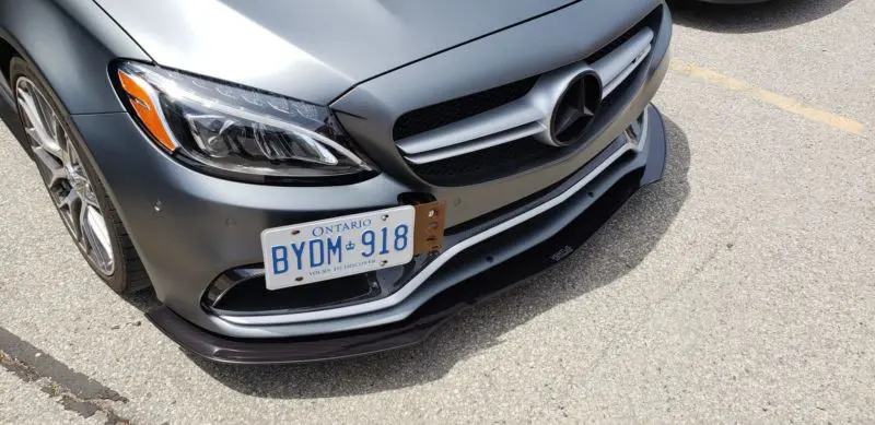 2015-2018 Mercedes Benz C63 AMG 2PC Front Splitter 2015-2018 Mercedes Benz C63 AMG 2PC Front Splitter