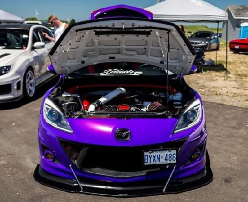 2010-2013 Mazda Speed 3 MS/Bayson R Lip 2PC Front Splitter