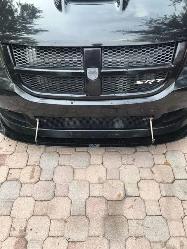 2008-2009 Dodge Caliber SRT 2PC Front Splitter 2008-2009 Dodge Caliber SRT 2PC Front Splitter