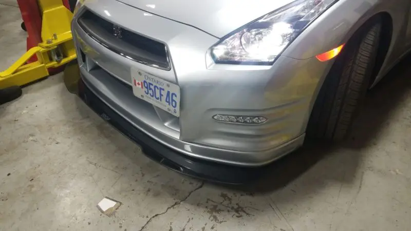 2009-2016 Nissan GTR R35 VERSION 2 2PC Front Splitter 2009-2016 Nissan GTR R35 VERSION 2 2PC Front Splitter