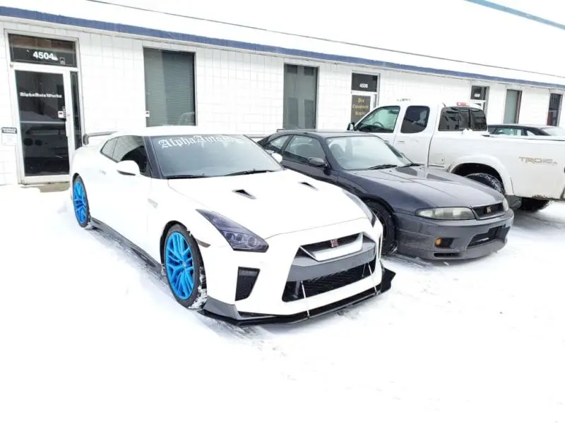 2017-2023 Nissan GTR R35 2PC Front Splitter 2017-2023 Nissan GTR R35 2PC Front Splitter